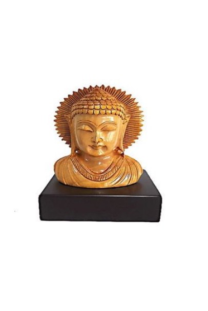 Wooden Carved Buddha on Base Wooden Carved Buddha on Base