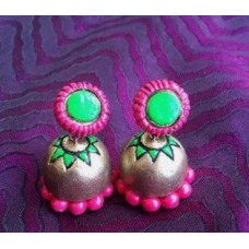 Handpainted Terracotta Jewellery – Ear rings