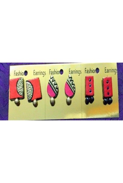 Handpainted Terracotta Jewellery – Ear Rings Handpainted Terracotta Jewellery – Ear Rings