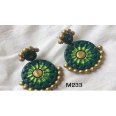 Handpainted Terracotta Jewellery – Ear rings